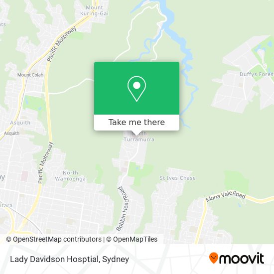 Lady Davidson Hosptial map