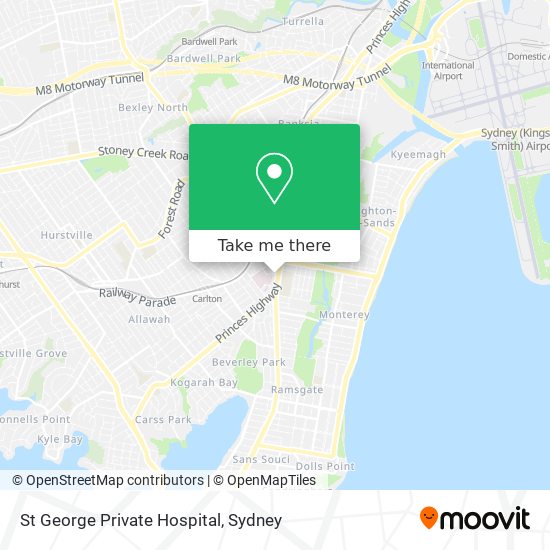 Mapa St George Private Hospital