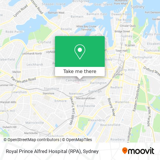 Royal Prince Alfred Hospital (RPA) map