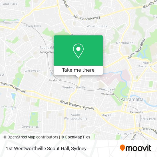 1st Wentworthville Scout Hall map