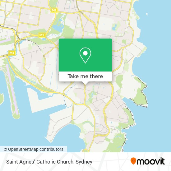 Saint Agnes' Catholic Church map