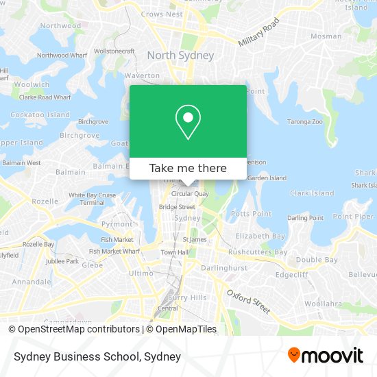 Mapa Sydney Business School