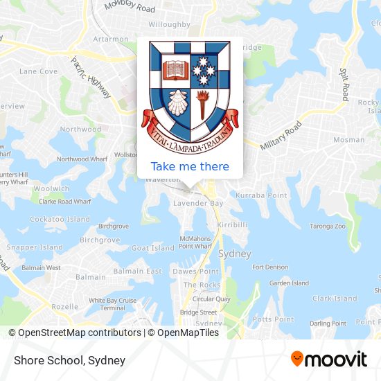 Shore School map