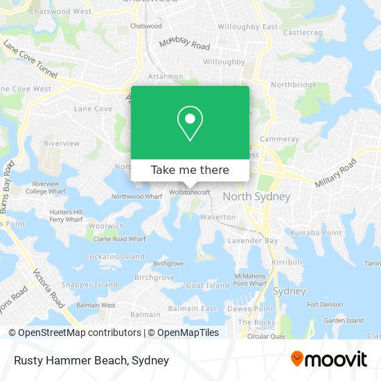 Rusty Hammer Beach map