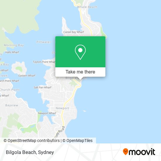 Bilgola Beach map