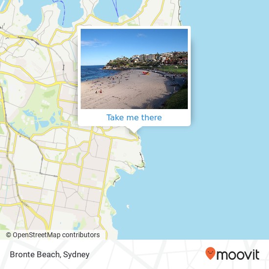 Bronte Beach map