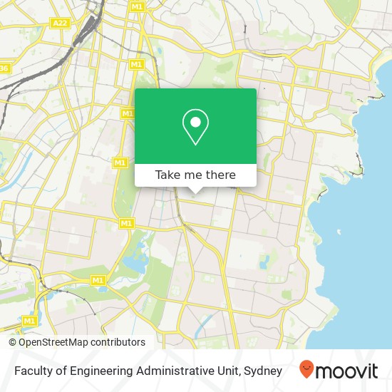 Faculty of Engineering Administrative Unit map