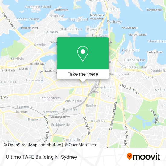 Mapa Ultimo TAFE Building N