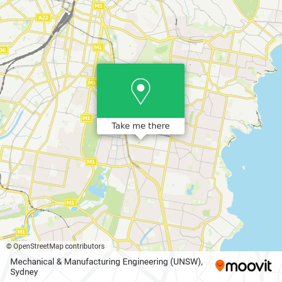 Mechanical & Manufacturing Engineering (UNSW) map