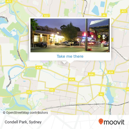 Condell Park map