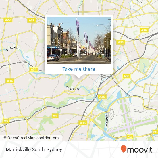 Marrickville South map