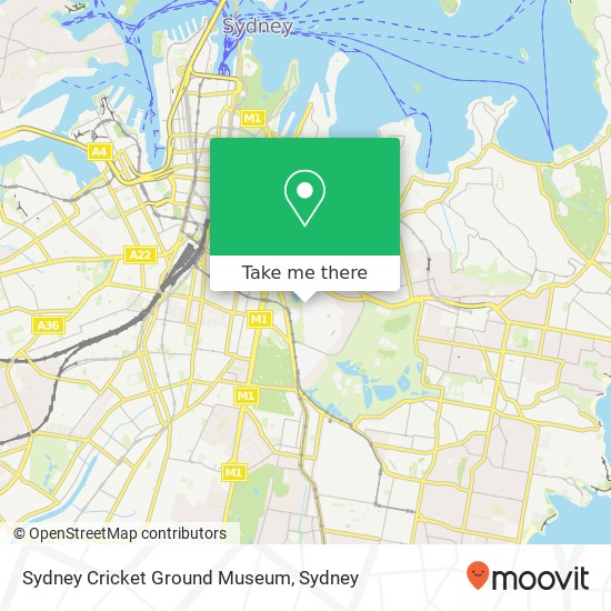 Sydney Cricket Ground Museum map