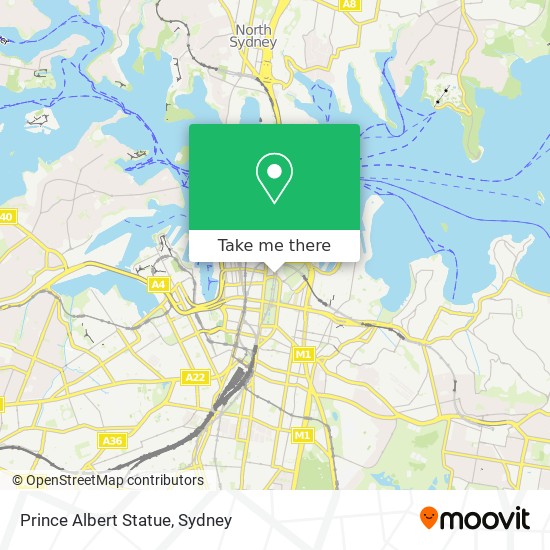 Prince Albert Statue map