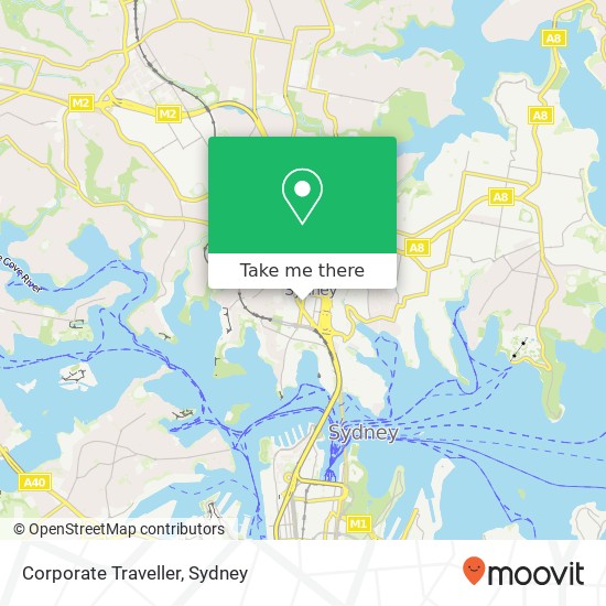 Corporate Traveller map