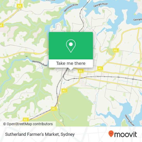 Sutherland Farmer's Market map
