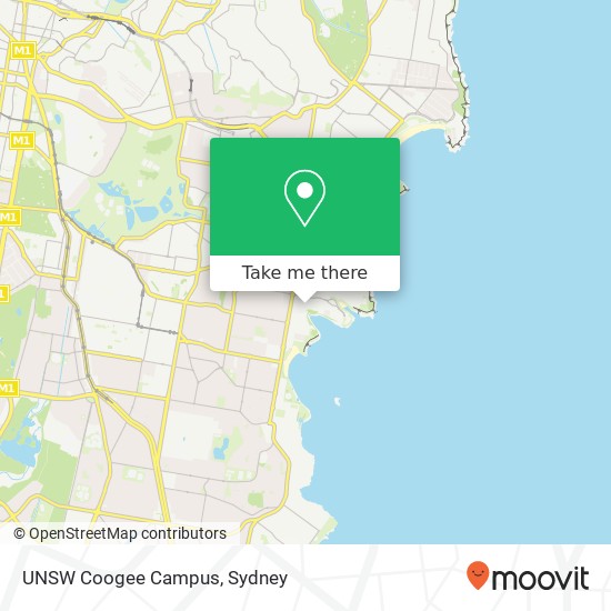 UNSW Coogee Campus map