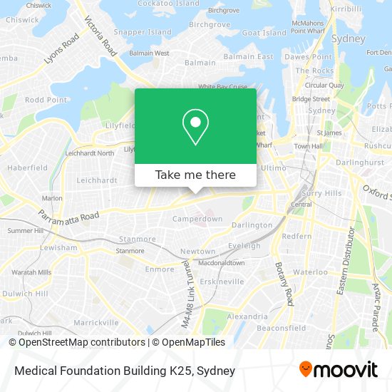 Medical Foundation Building K25 map