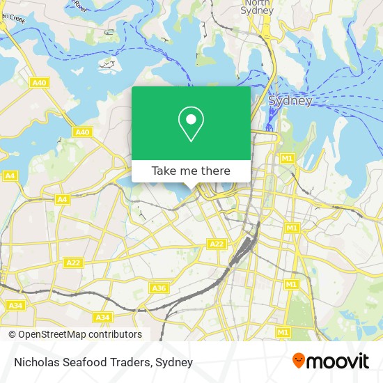 Mapa Nicholas Seafood Traders