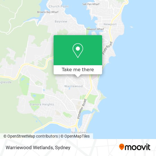 Warriewood Wetlands map
