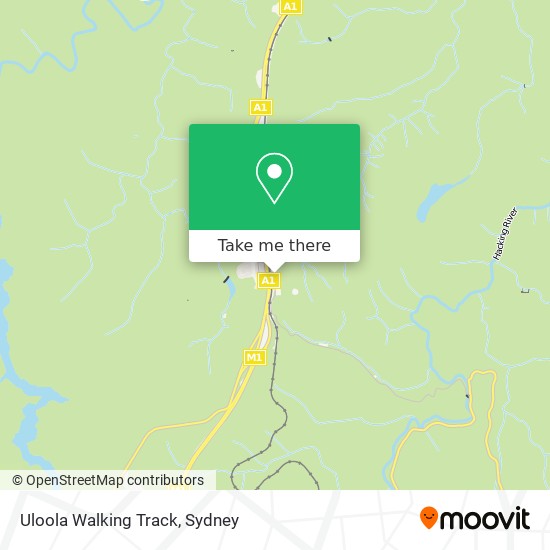 Uloola Walking Track map