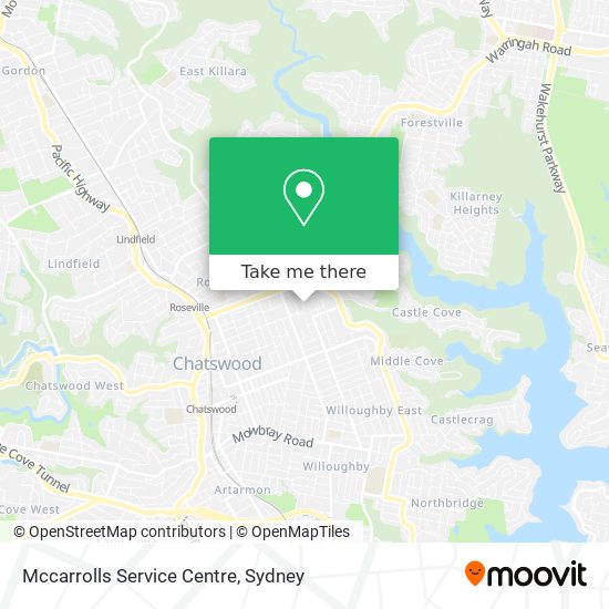 Mccarrolls Service Centre map