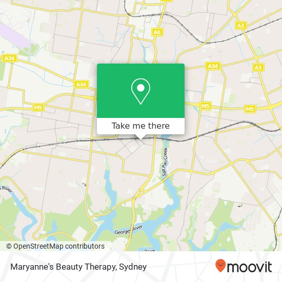 Maryanne's Beauty Therapy map