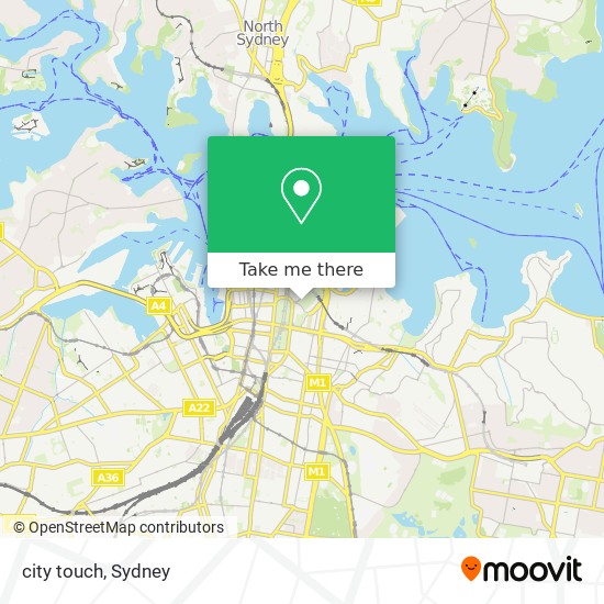 city touch map