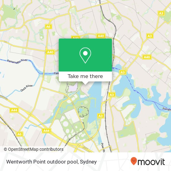 Mapa Wentworth Point outdoor pool