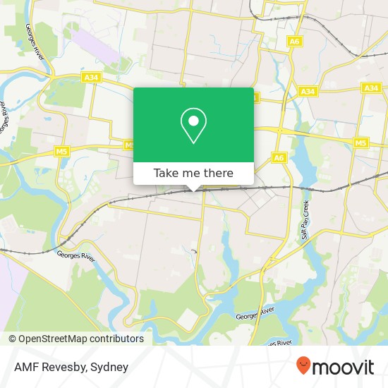 AMF Revesby map