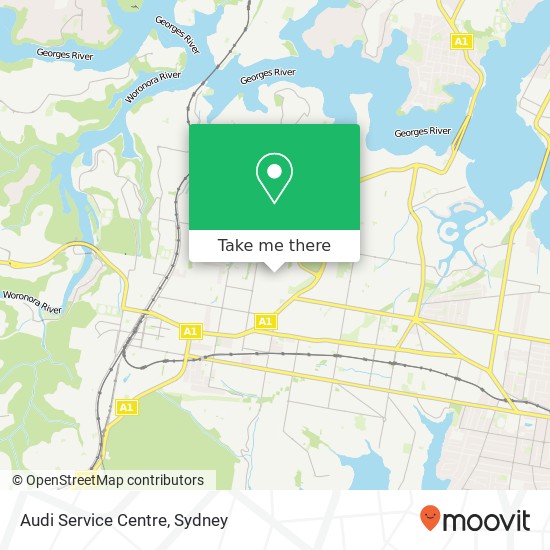 Audi Service Centre map