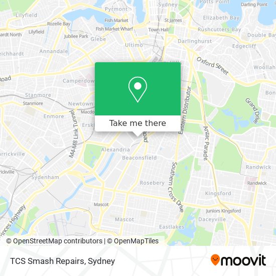 Mapa TCS Smash Repairs