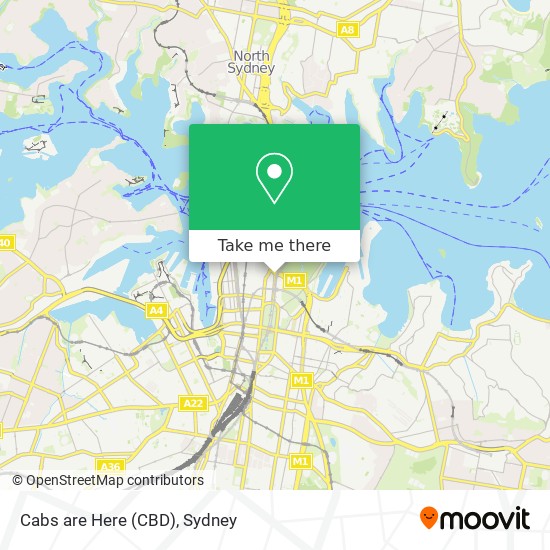 Cabs are Here (CBD) map