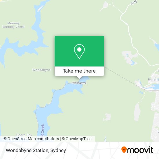 Mapa Wondabyne Station