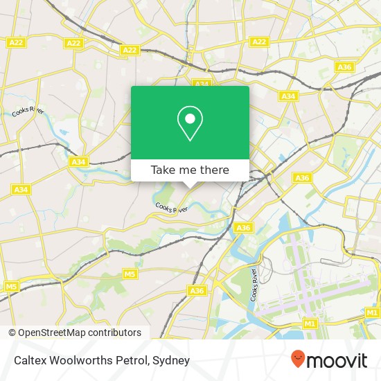 Caltex Woolworths Petrol map