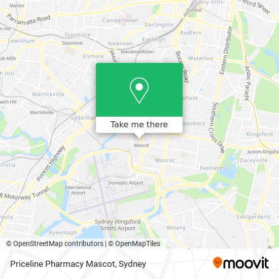 Priceline Pharmacy Mascot map