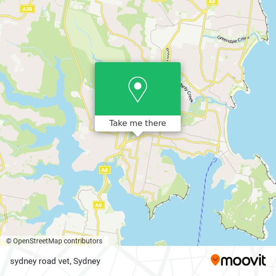 Mapa sydney road vet