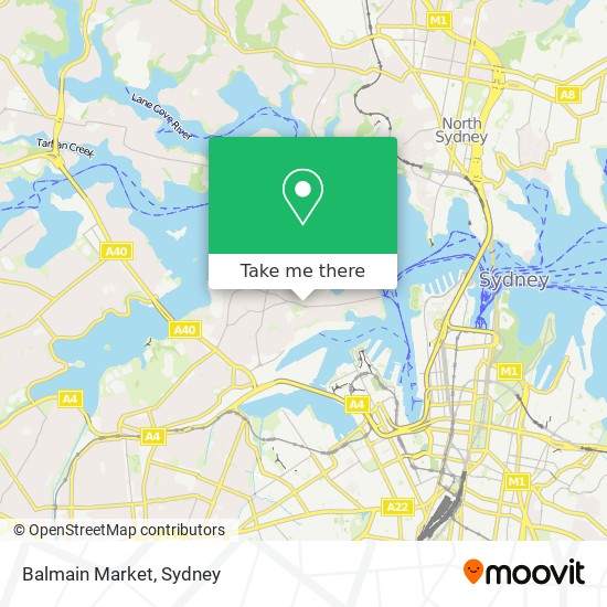 Mapa Balmain Market