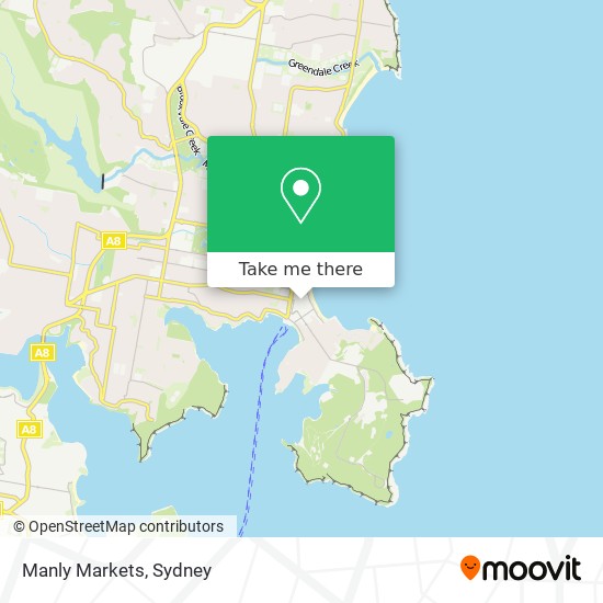 Mapa Manly Markets