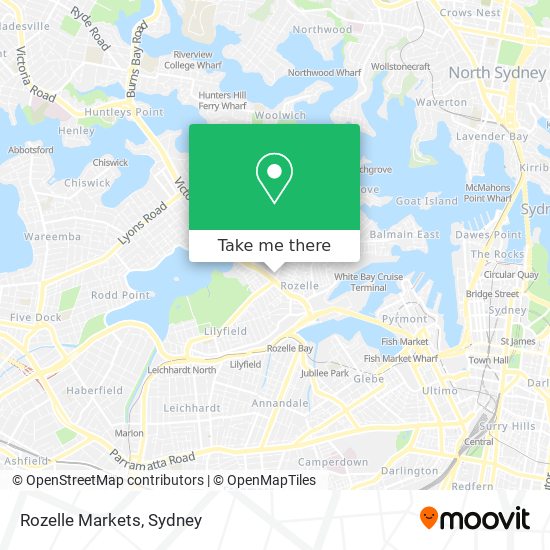 Rozelle Markets map