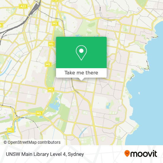 UNSW Main Library Level 4 map