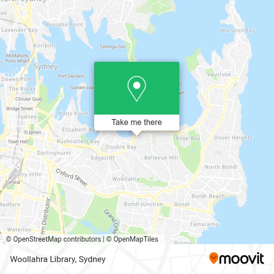 Mapa Woollahra Library