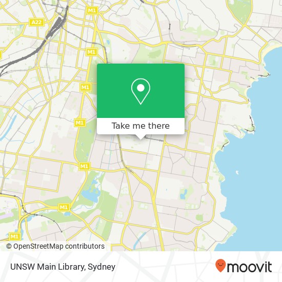 UNSW Main Library map