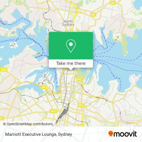 Marriott Executive Lounge map
