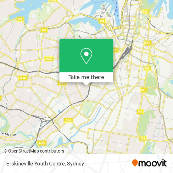 Erskineville Youth Centre map