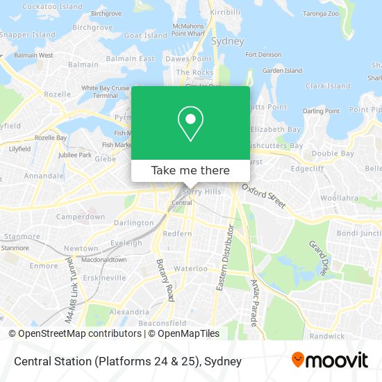 Central Station (Platforms 24 & 25) map