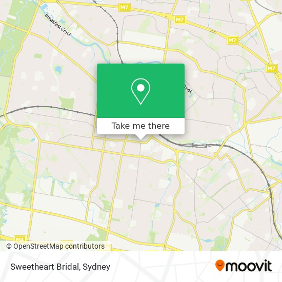 Sweetheart Bridal map