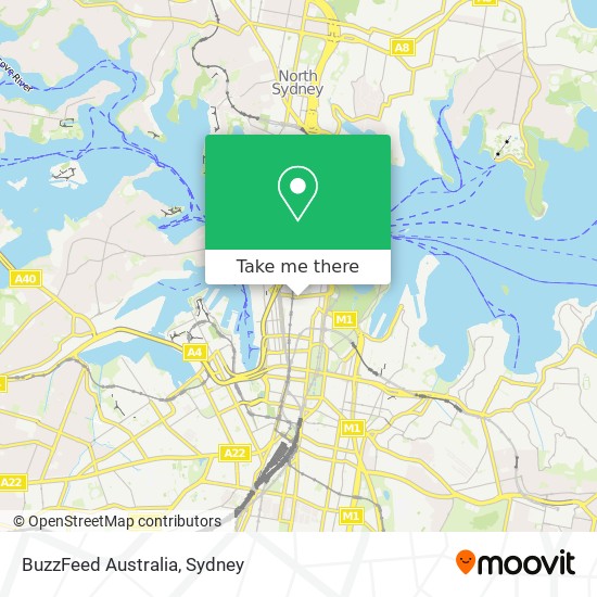 Mapa BuzzFeed Australia