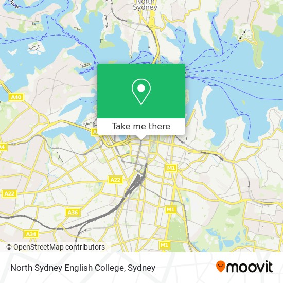 Mapa North Sydney English College