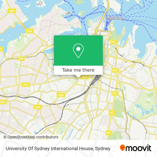 University Of Sydney International House map