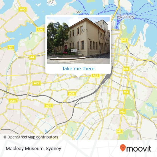 Macleay Museum map